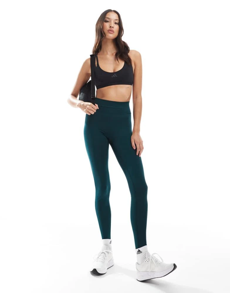 Adidas adidas performance All me essentials full-length leggings in aurora ivy / aurora ivy 4