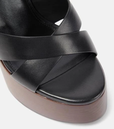 Yves Saint Laurent Bianca 85 leather platform sandals 6