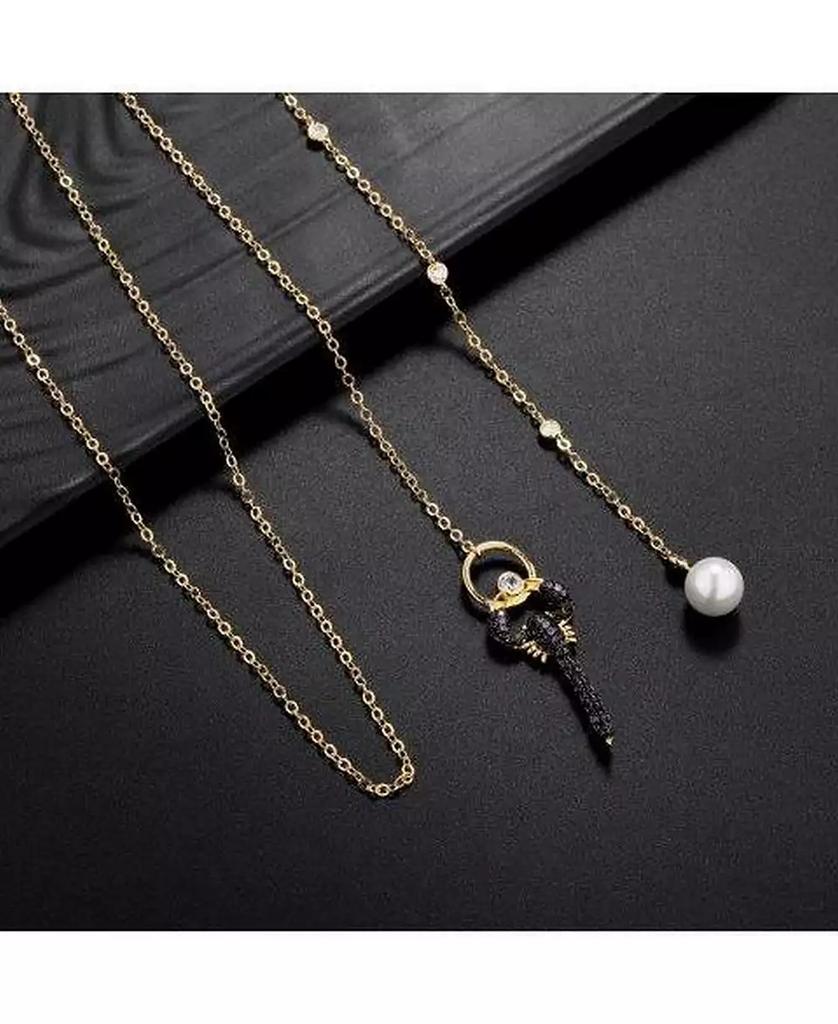 Noir Cubic Zirconia Scorpion Necklace