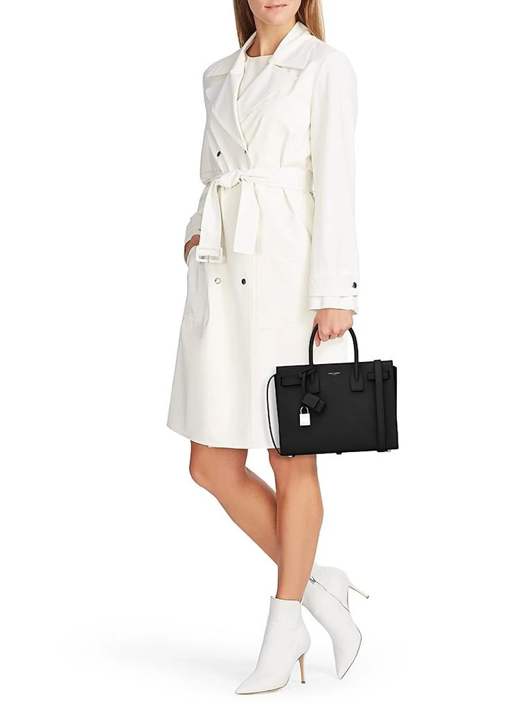 Yves Saint Laurent Sac De Jour Baby Top Handle Bag  In Grained Leather 2