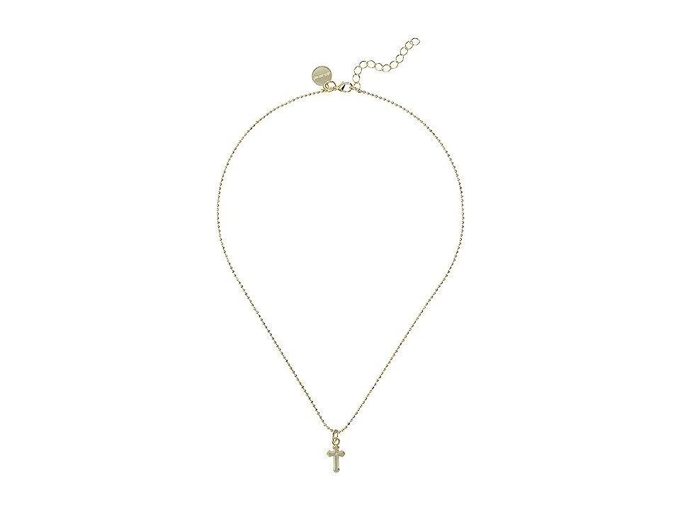 Alex and Ani Alex and Ani Cross Dainty Necklace Women's Lobster claw Adjustable-Length LOT26 (Gold,One Size) 2