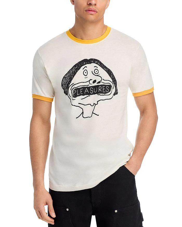 Pleasures Mouthful Ringer Graphic Logo Tee 1