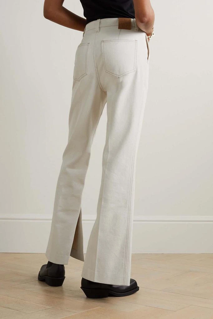 LVIR Topstitched high-rise flared jeans 3