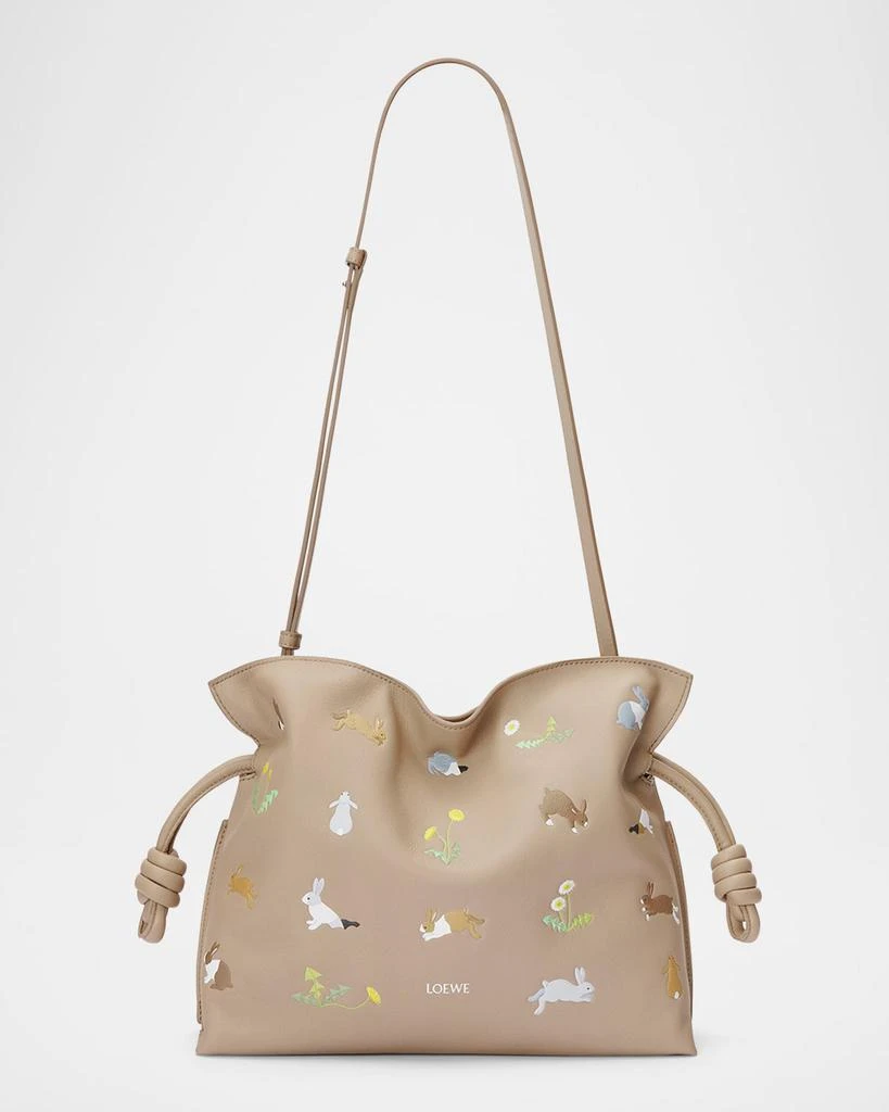 Loewe x Suna Fujita Flamenco Bunnies Printed Clutch Bag 4