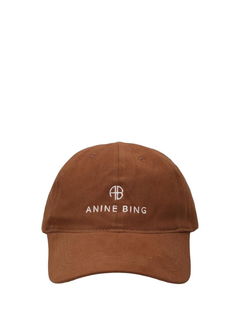 ANINE BING Jeremy Cotton Baseball Cap 1