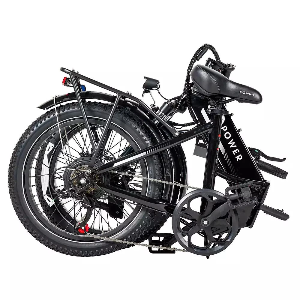 Gopowerbike GoPlus Folding Electric Bike | 20" Fat Tire eBike | 500W Motor, 20mph Top Speed | 45+ Mile Range, 5 Pedal-Assist Levels | Removable Battery | Class 1 & 2 6