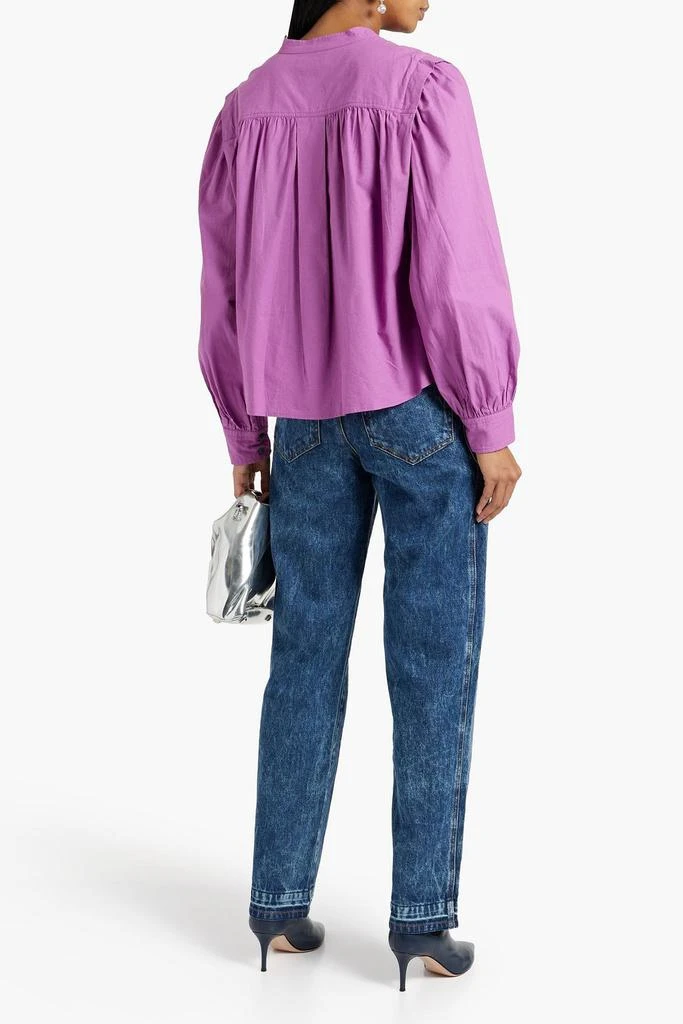 Isabel Marant Étoile Okina pintucked cotton-voile blouse 3