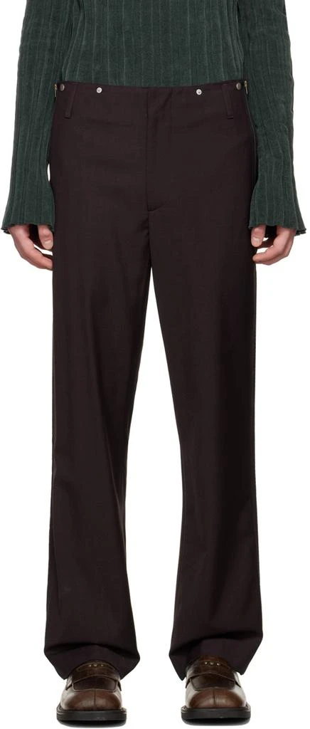 TheOpen Product SSENSE Exclusive Purple Side Taped Trousers 1