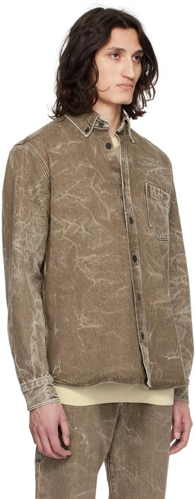 Hugo Boss Khaki Button Denim Shirt 2