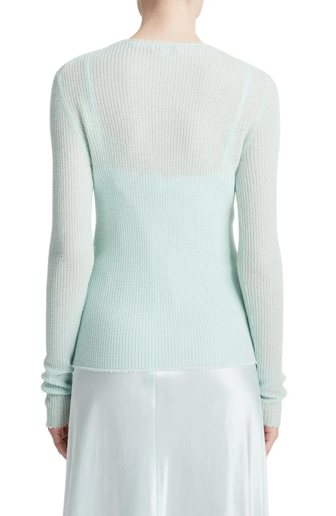 Vince Fray Waffle Stitch Cashmere & Silk Top 2