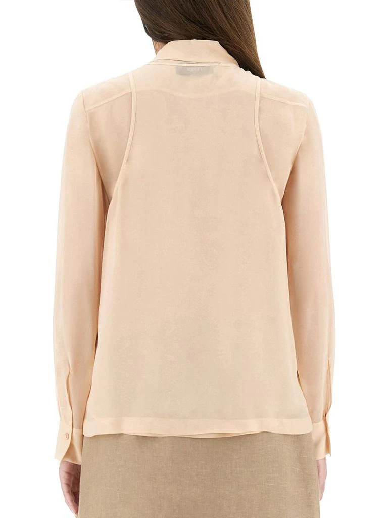 Fendi Fendi Embroidered Georgette Top 4