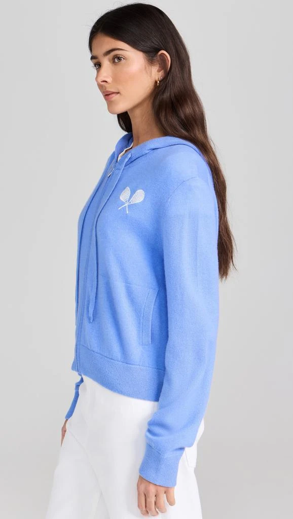 White  Warren Cashmere Racket Hoodie 3