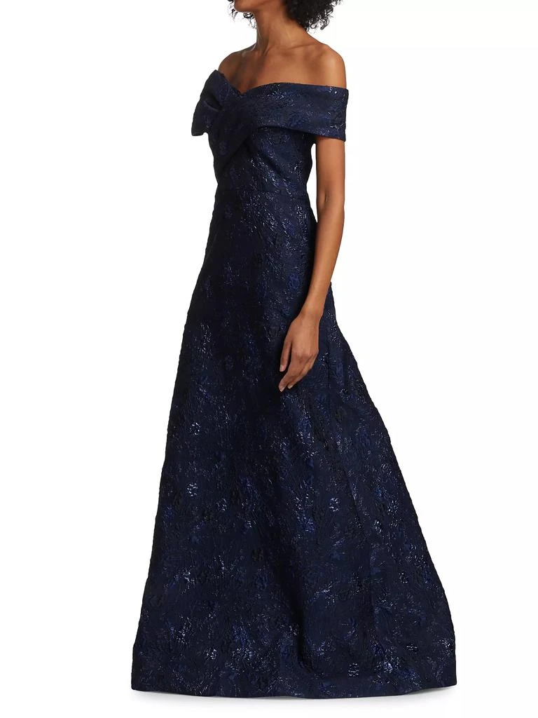 Teri Jon Off-The-Shoulder Gown 4