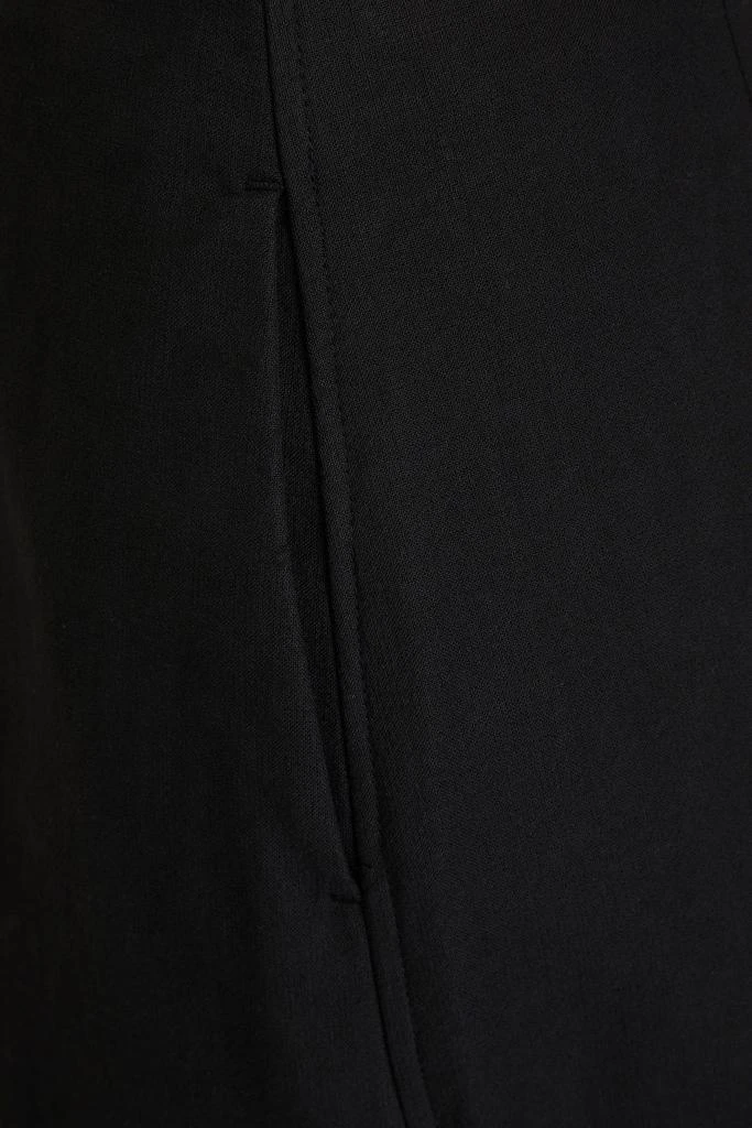 Ganni Cropped cotton wide-leg pants 4