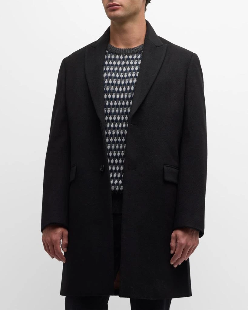 Cardinal of Canada Men's Sutton Peak-Lapel Wool Topcoat 4