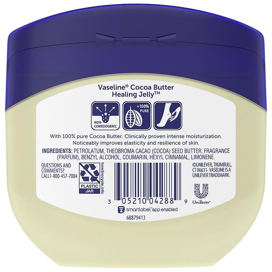 Vaseline Healing Jelly for Dry Skin Cocoa Butter Moisturizer