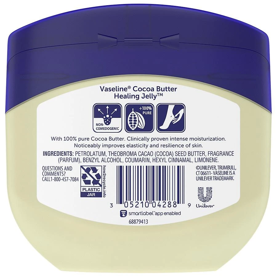 Vaseline Healing Jelly for Dry Skin Cocoa Butter Moisturizer 2