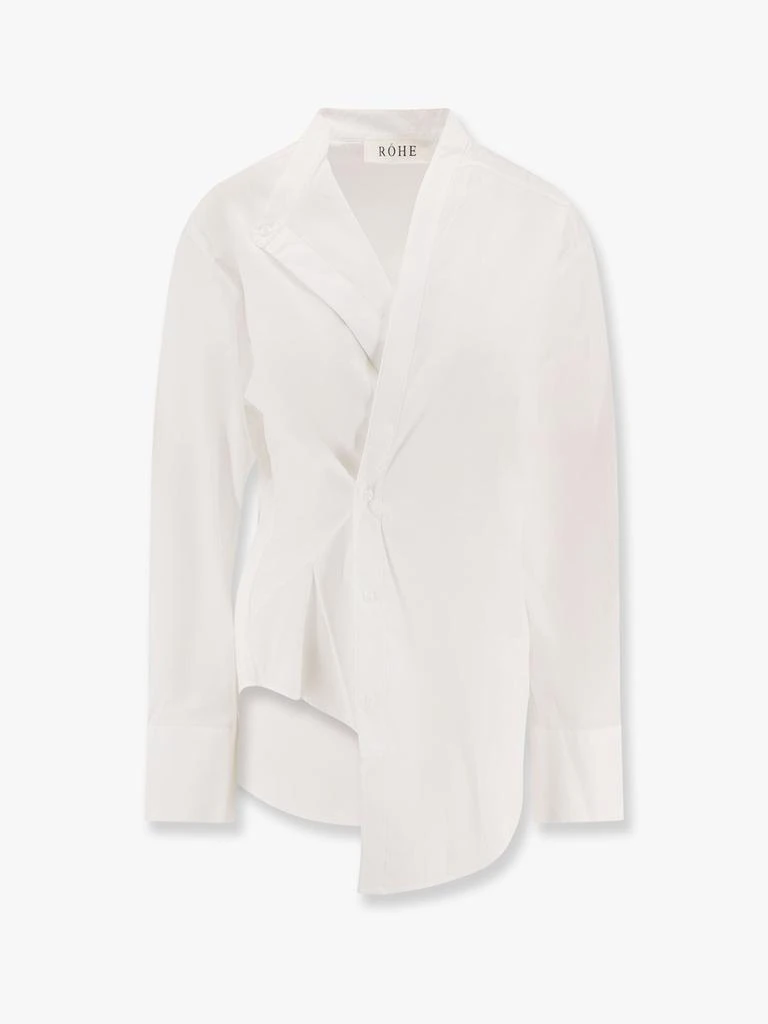 Rohe Cotton shirt with overlapping collar 1