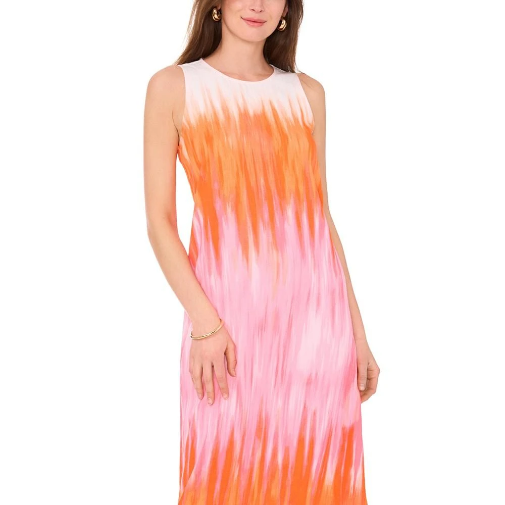 Vince Camuto Women's Printed Crewneck Sleeveless Maxi Dress 3