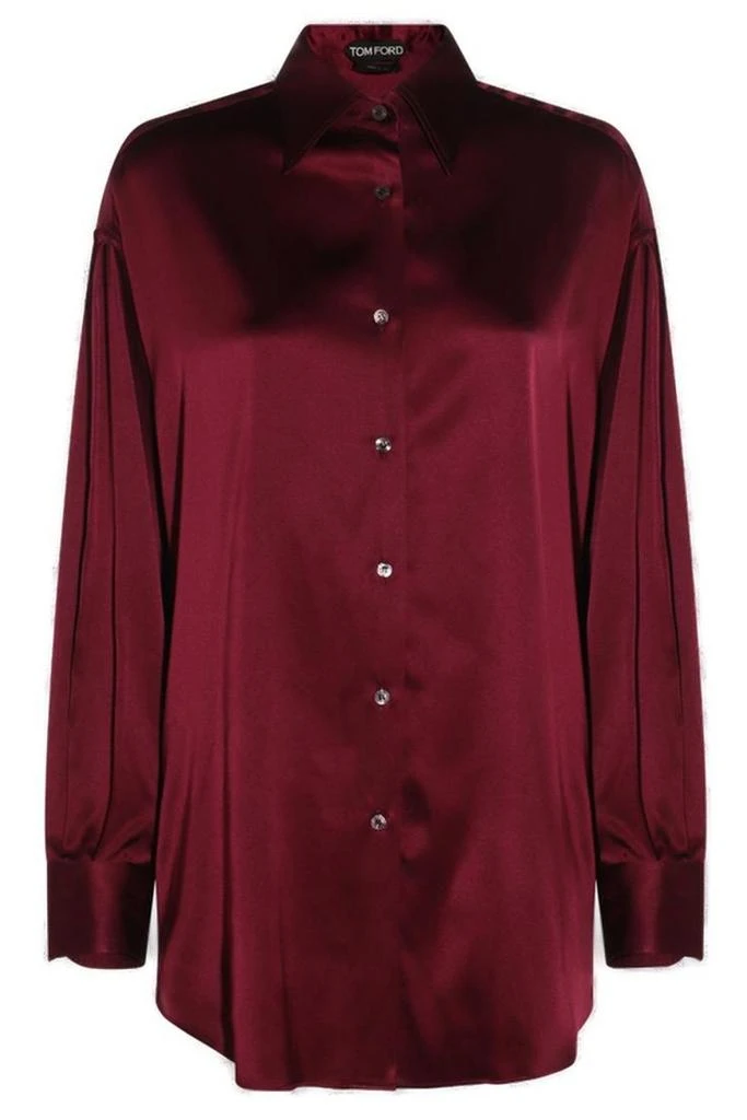 Tom Ford Tom Ford Satin Relaxed Fit Shirt from Cettire