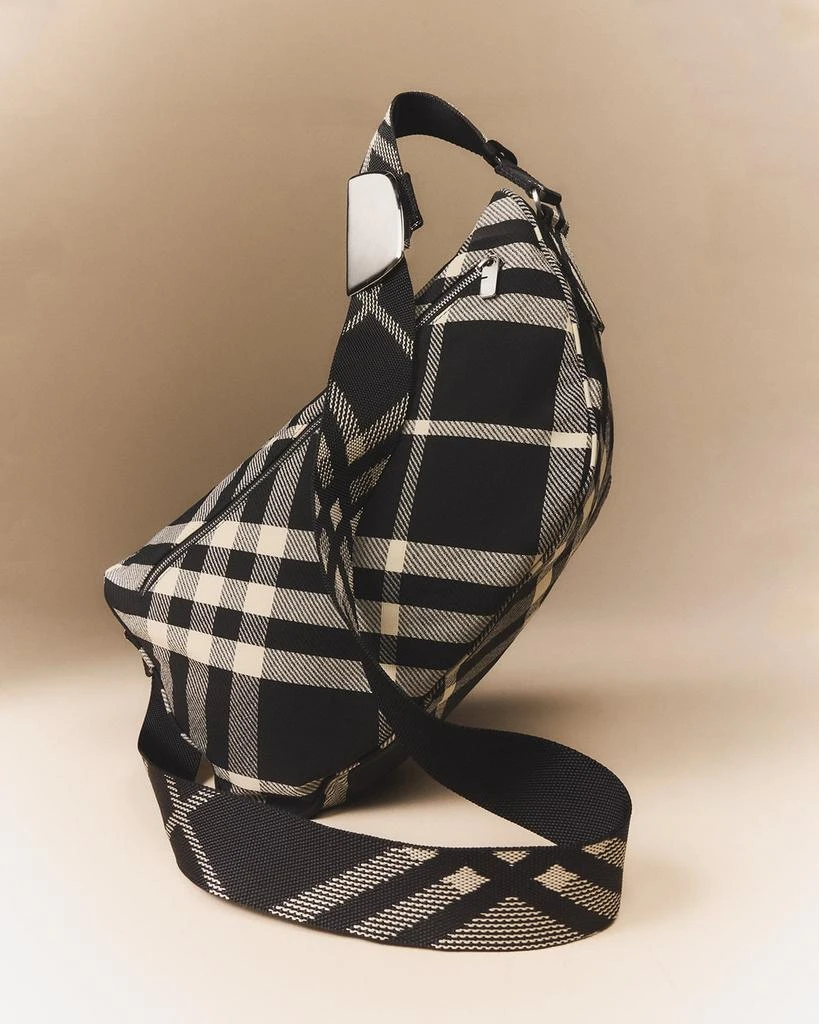 Burberry Men's Large Shield Check Messenger Bag 2