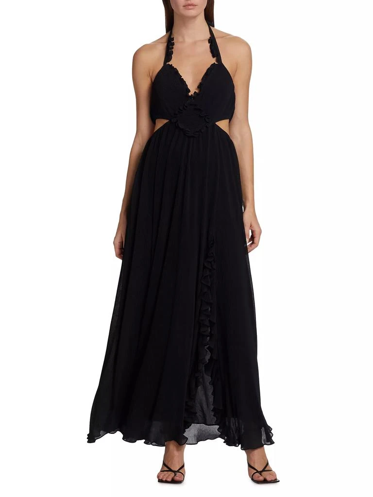 LoveShackFancy Talitha Cut-Out Maxi Dress 3