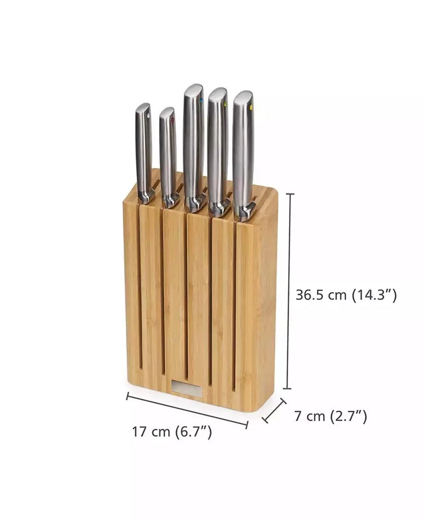 Joseph Joseph Elevate Steel Knives Bamboo 5-Piece Knife Block Set 10
