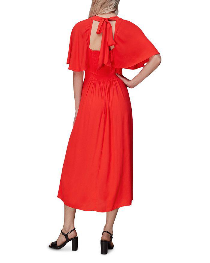 Whistles Amelia Cape-Sleeve Dress