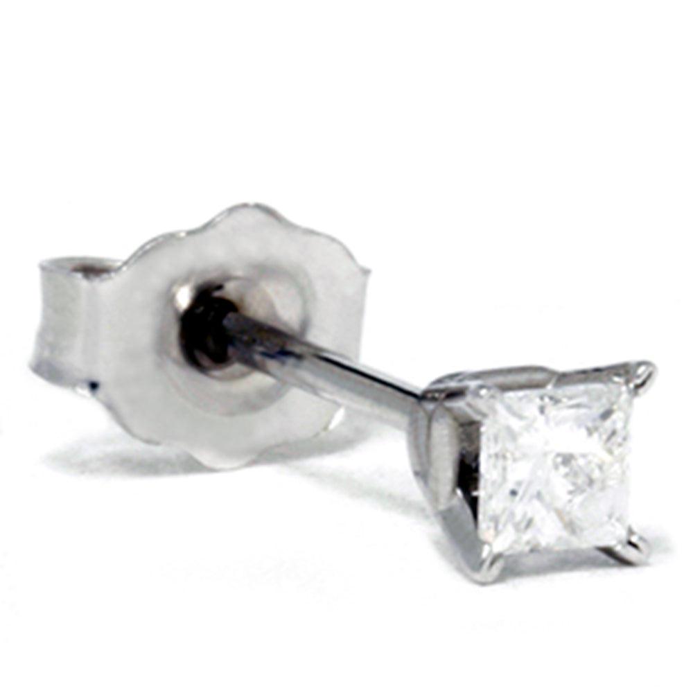 Pompeii3 1/8ct Diamond Stud 14K White Gold