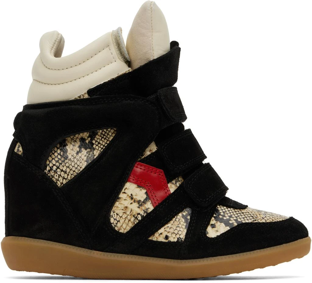 Isabel Marant Black & Beige Bekett Sneakers 1