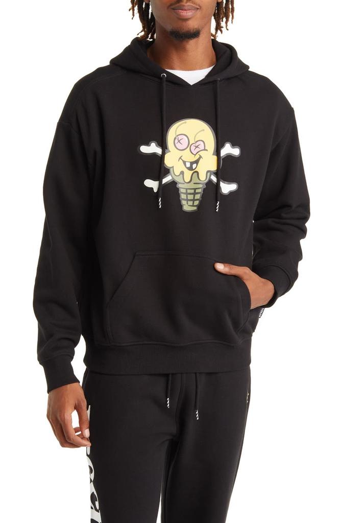 ICECREAM Cones Cotton Graphic Hoodie