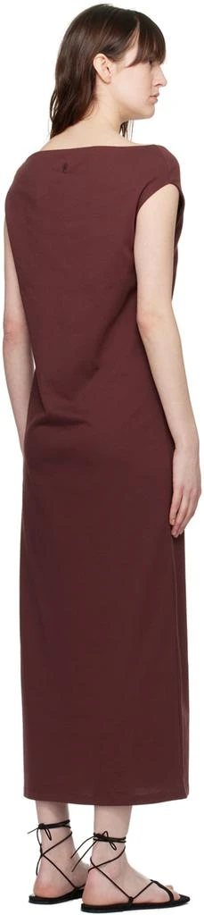 Loulou Studio Burgundy Martial Maxi Dress 3