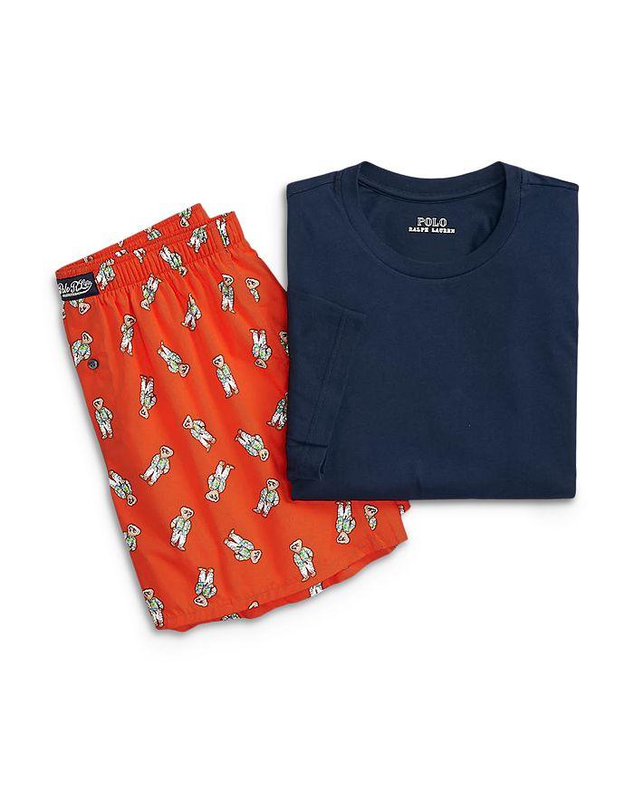 Polo Ralph Lauren Cotton Crewneck Tee & Printed Boxers Gift Set
