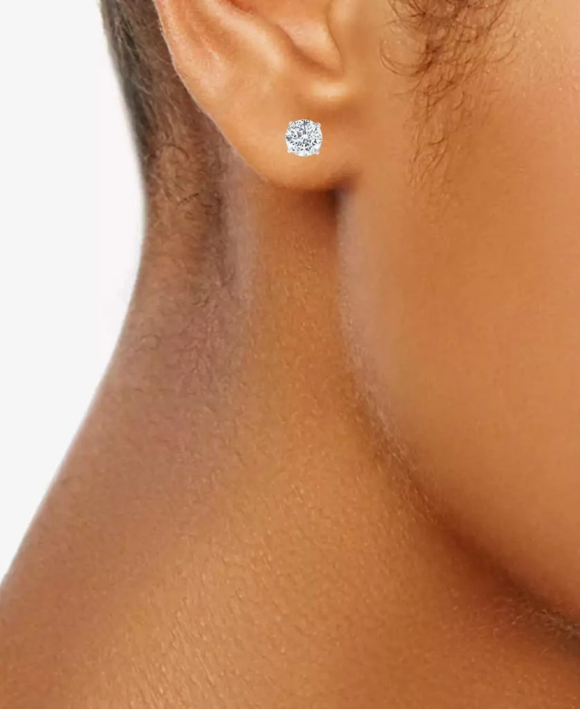 Macy's Diamond Stud Earrings (2 ct. t.w.) in 14k White or Yellow Gold 3