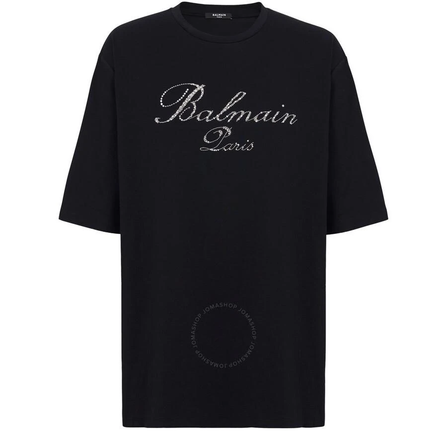 Balmain Signature Embroidered T-Shirt 1