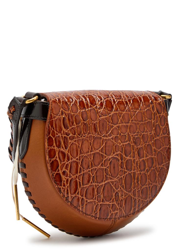 Arc glossed leather shoulder bag – On Sale Now with Up to 60% Off