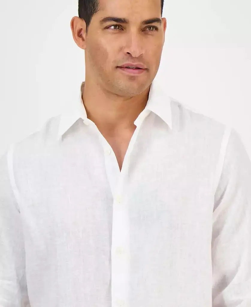 Club Room Men's 100% Linen Shirt, Created for Macy's 4