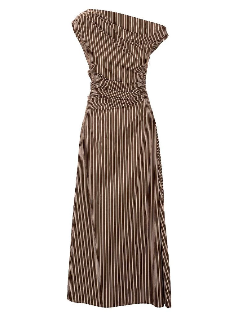 chinese dress ladies STAUD, Phare Silk Dress in Ivory, Size 0 main image 0