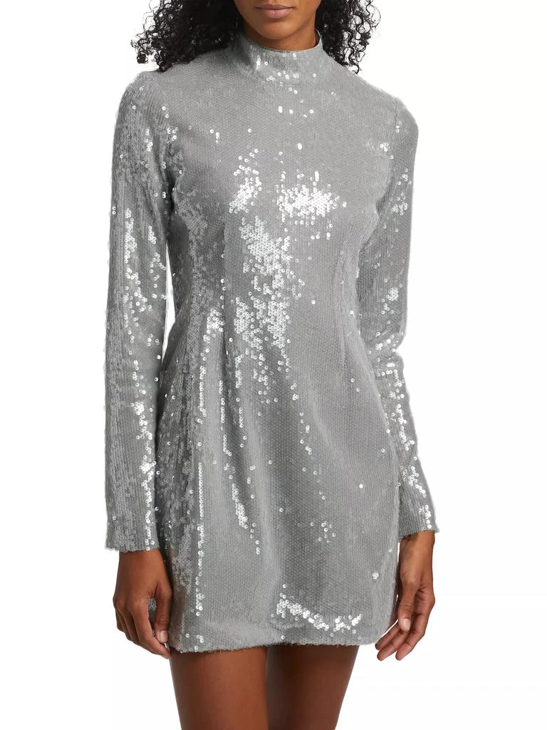Nicholas the Label Daphne Sequin Long-Sleeve Minidress 3