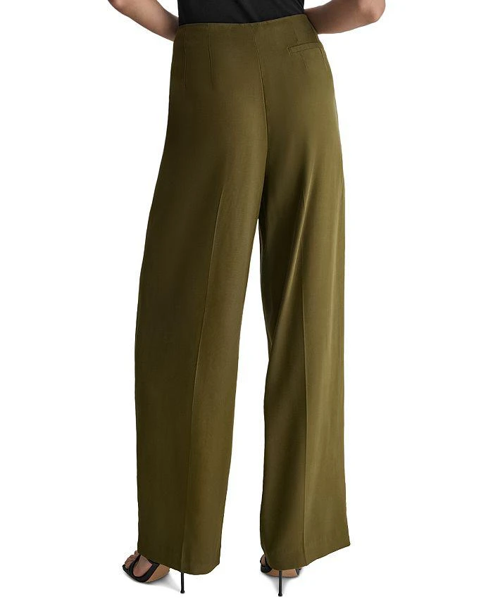 DKNY Twill Tie Front Pants 3