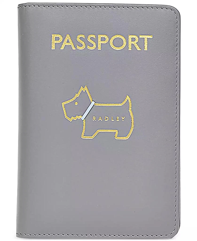 Radley Heritage Dog Outline Leather Passport Cover 1