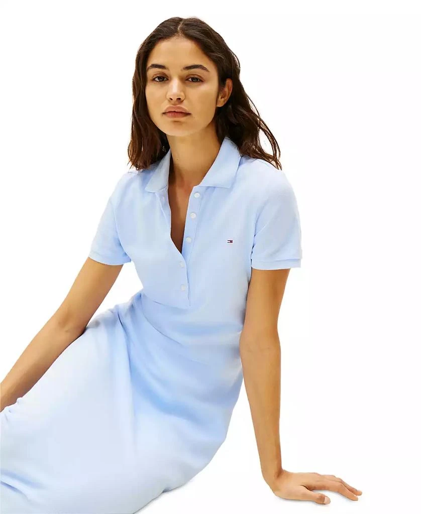 Tommy Jeans Women
s Striped Short-Sleeve Midi Polo Dress 3