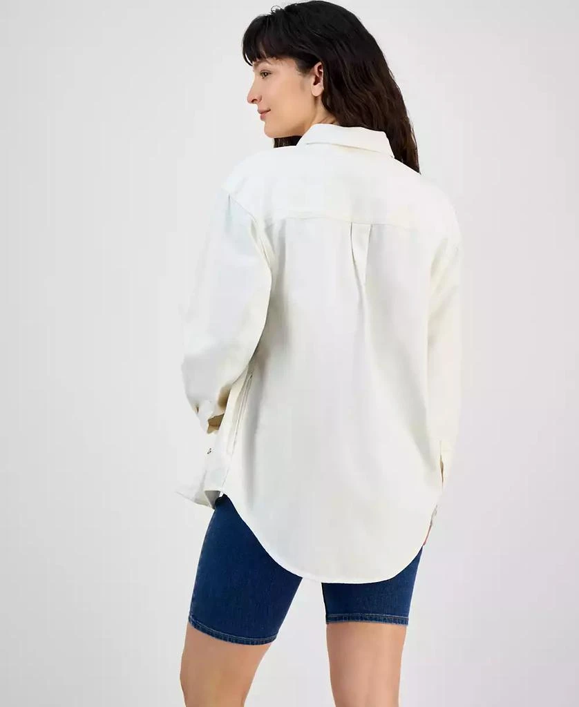 Levi's Women's Iris Button-Front Cotton Overshirt 4