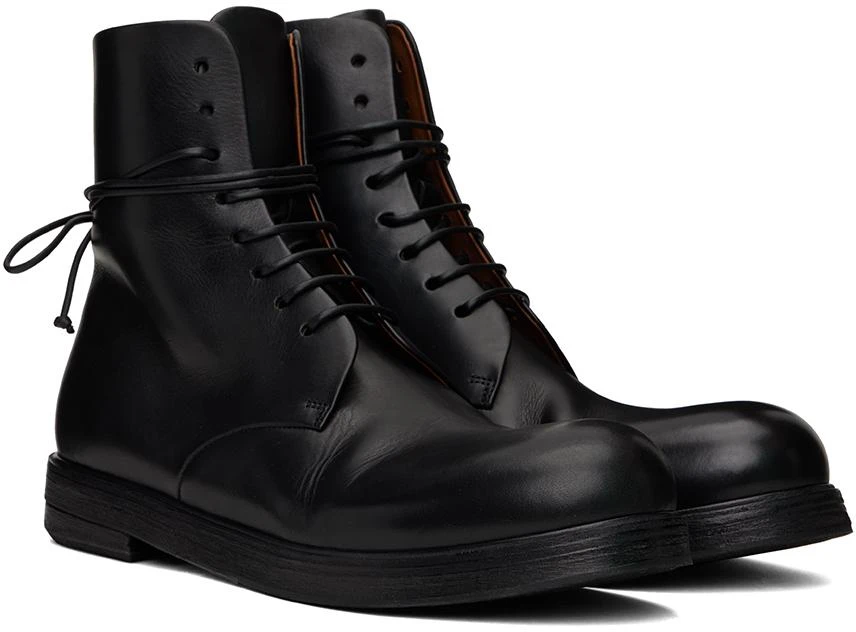 Marsèll Black Zucca Zeppa Lace Up Ankle Boots 4