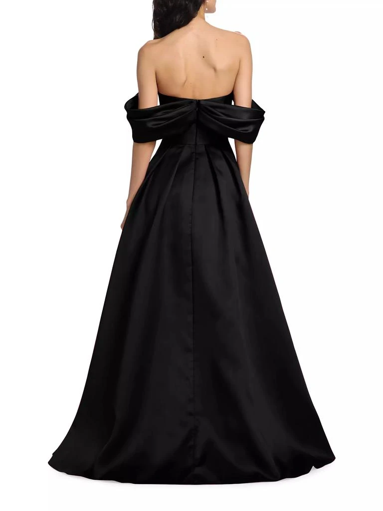 Vera Wang Bride Bridesmaids Viktor Off-The-Shoulder Gown 5