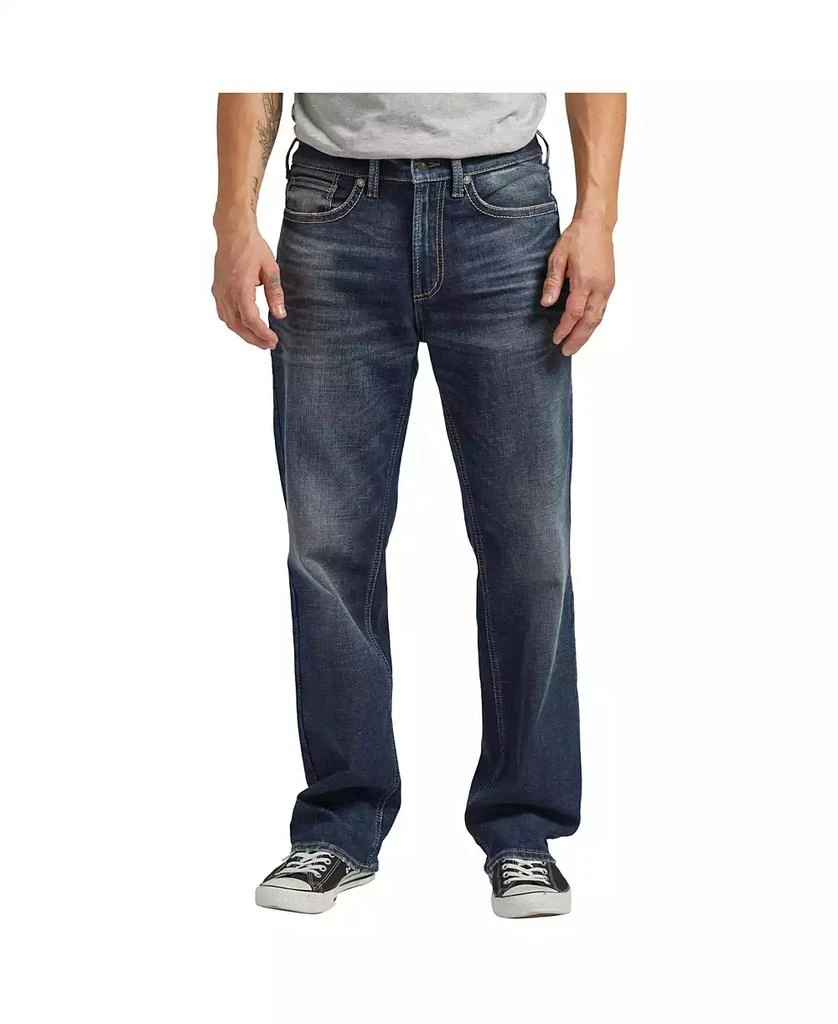 Silver Jeans Co. Men's Gordie Relaxed Fit Straight Leg Jeans 2