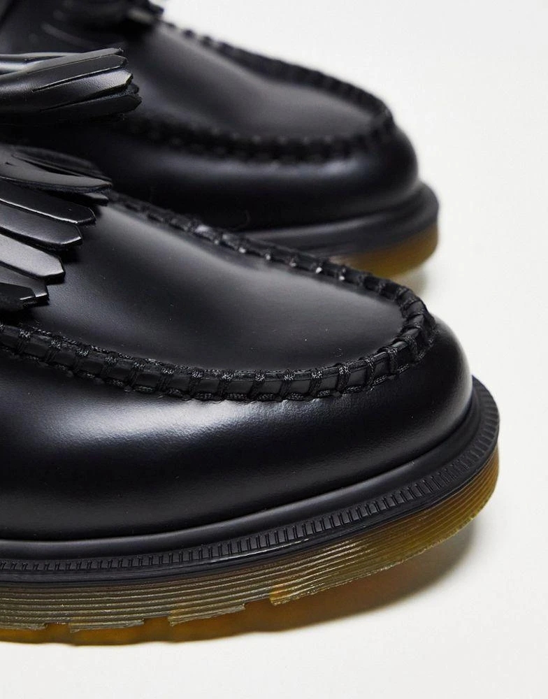 Dr. Martens Dr Martens unisex Adrian tassel loafers in black polished smooth leather 3