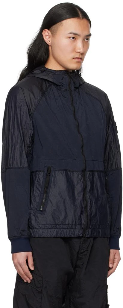 Stone Island Navy Paneled Jacket 2