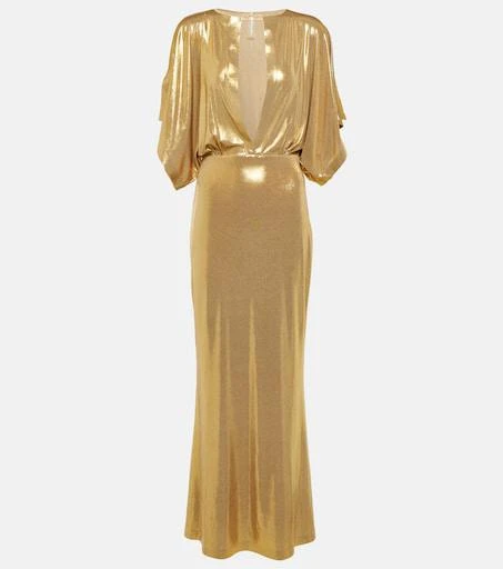 Norma Kamali Obie metallic jersey maxi dress - Dresses & Skirts - BeyondStyle Norma Kamali Obie metallic jersey maxi dress - Dresses & Skirts - BeyondStyle
