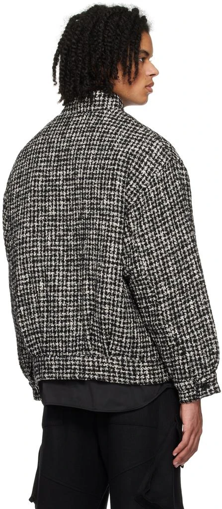 SOPHNET. Black & White Moulin Zip Jacket 3